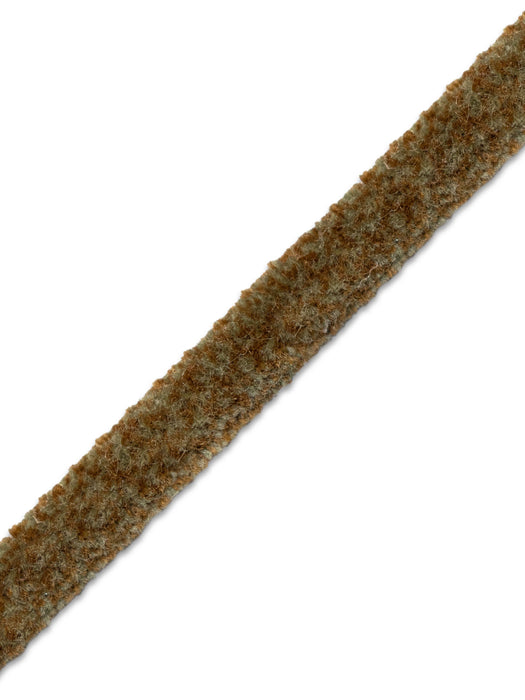 Scalamandre Safari Tweeded Chenille A Sage / Medium Beige Trim Sample PL44490459