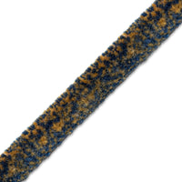 Scalamandre Safari Tweeded Chenille B Royal/Gold Trim PL44500465