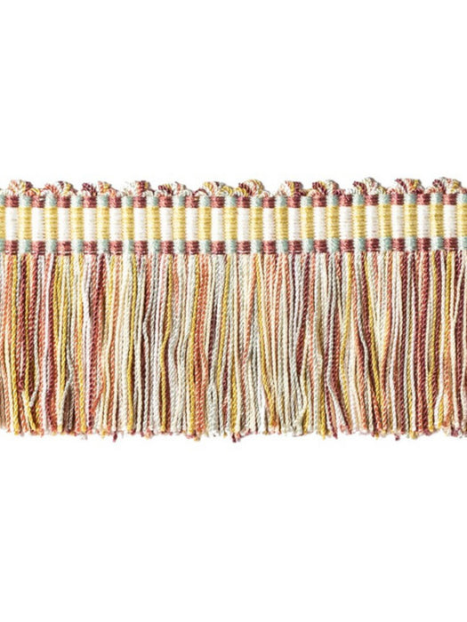 Scalamandre Milady Cut Fringe Pastels/Cream Trim Sample PL50430501