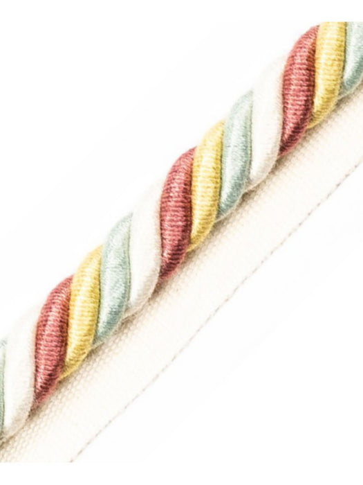 Scalamandre Milady Cord With Tape B Pastels/Cream Trim PL50590501