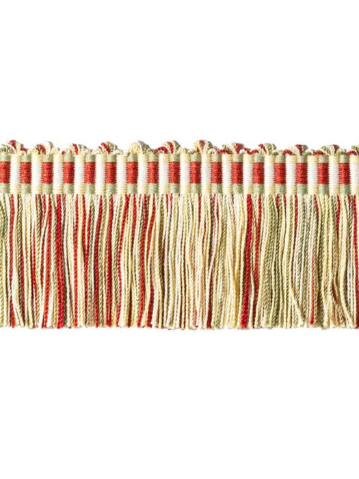 Scalamandre Milady Cut Fringe Antique/Cream Trim Sample PL50430502