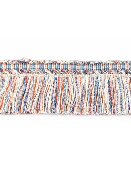 Scalamandre Milady Brush Fringe Summer Sky/Cream Trim PL50480503