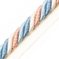 Scalamandre Milady Cord With Tape B Summer Sky/Cream Trim PL50590503