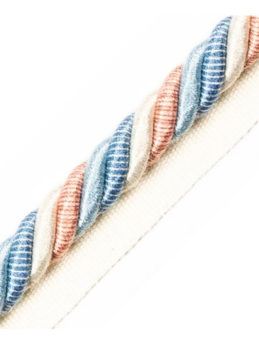 Scalamandre Milady Cord With Tape B Summer Sky/Cream Trim PL50590503