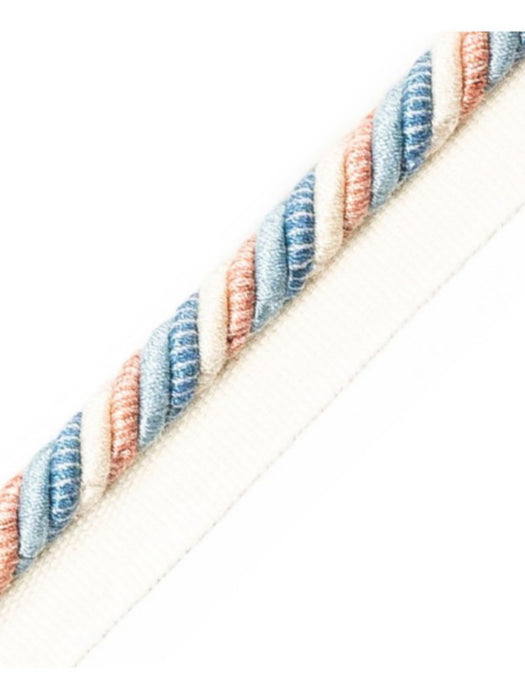 Scalamandre Milady Cord With Tape C Summer Sky/Cream Trim PL50640503