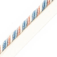 Scalamandre Milady Cord With Tape A Summer Sky/Cream Trim PL50660503