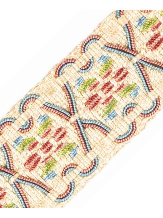 Scalamandre Milady Tape Spectrum/Cream Trim Sample PL50410504