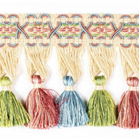 Scalamandre Milady Tassel Fringe Spectrum/Cream Trim PL50440504