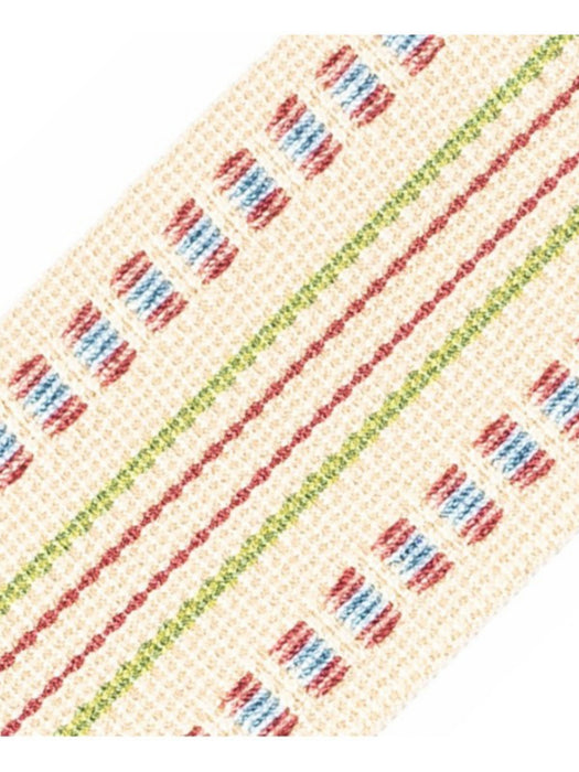 Scalamandre Milady Flat Tape Spectrum/Cream Trim PL50460504