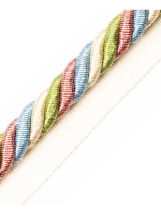 Scalamandre Milady Cord With Tape B Spectrum/Cream Trim Sample PL50590504