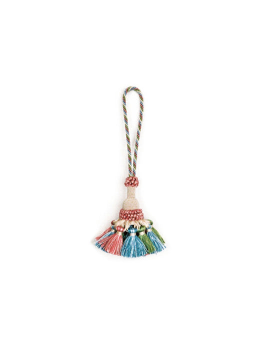 Scalamandre Milady Fringe Key Tassel Spectrum/Cream Trim Sample PL50850504
