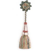 Scalamandre Milady Cut Fringe Key Tassel A Spectrum/Cream Trim PL50980504