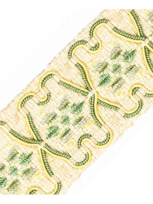 Scalamandre Milady Tape Meadow/Beige Trim Sample PL50410505