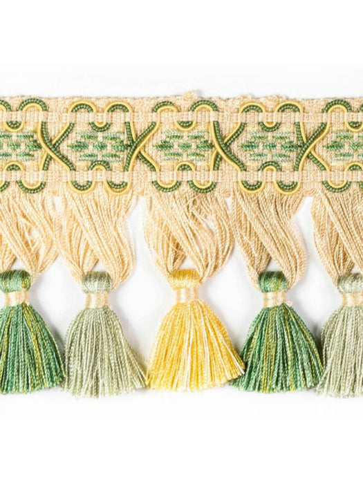 Scalamandre Milady Tassel Fringe Meadow/Beige Trim PL50440505