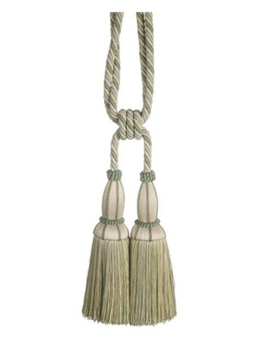 Scalamandre Milady Cut Fringe Tieback Meadow/Cream Trim PL50770505