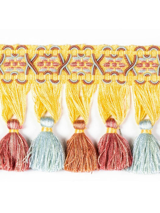 Scalamandre Milady Tassel Fringe Cotton Candy Trim Sample PL50440508