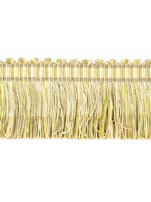 Scalamandre Milady Cut Fringe Jade/Cream Trim PL50430509