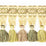 Scalamandre Milady Tassel Fringe Jade/Cream Trim PL50440509