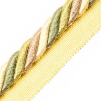 Scalamandre Milady Cord With Tape B Jade/Cream Trim PL50590509