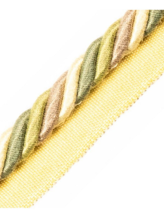 Scalamandre Milady Cord With Tape B Jade/Cream Trim PL50590509
