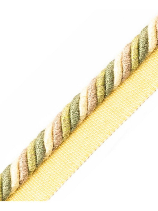 Scalamandre Milady Cord With Tape C Jade/Cream Trim PL50640509