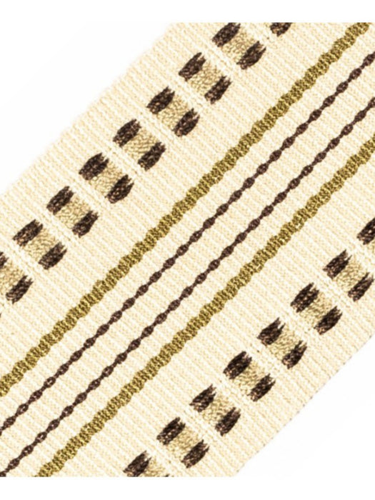 Scalamandre Milady Flat Tape Cappuccino Trim Sample PL50460510