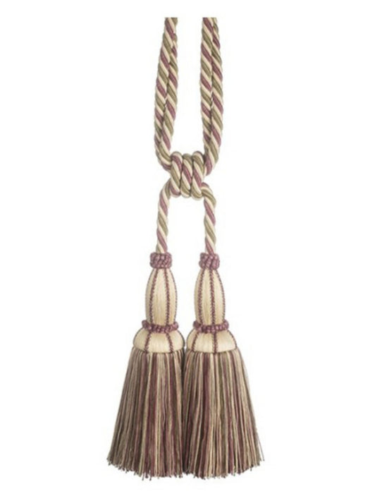Scalamandre Milady Cut Fringe Tieback Mulberry Trim Sample PL50770511