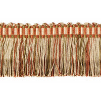 Scalamandre Milady Cut Fringe Terracotta/Moss Trim PL50430512