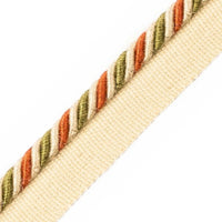 Scalamandre Milady Cord With Tape A Terracotta/Moss Trim PL50660512