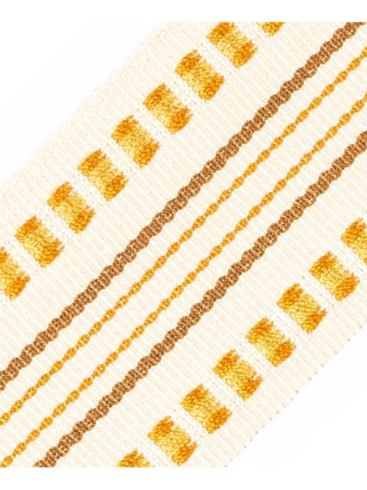 Scalamandre Milady Flat Tape Pumpkin Trim Sample PL50460514