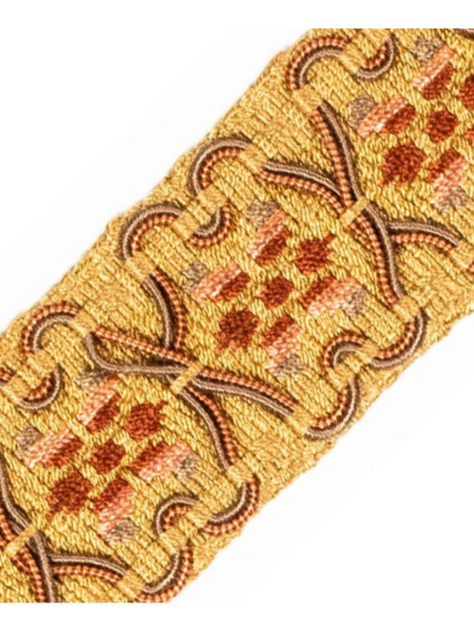 Scalamandre Milady Tape Papaya Trim Sample PL50410515