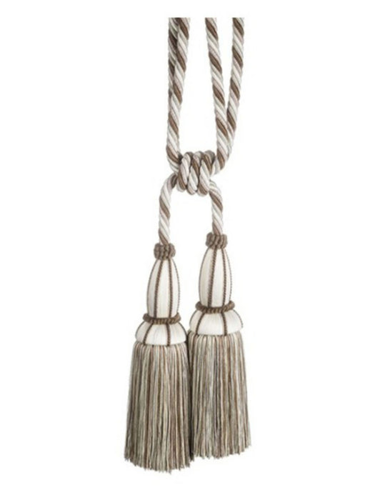 Scalamandre Milady Cut Fringe Tieback Biscotti/Cream Trim PL50770517