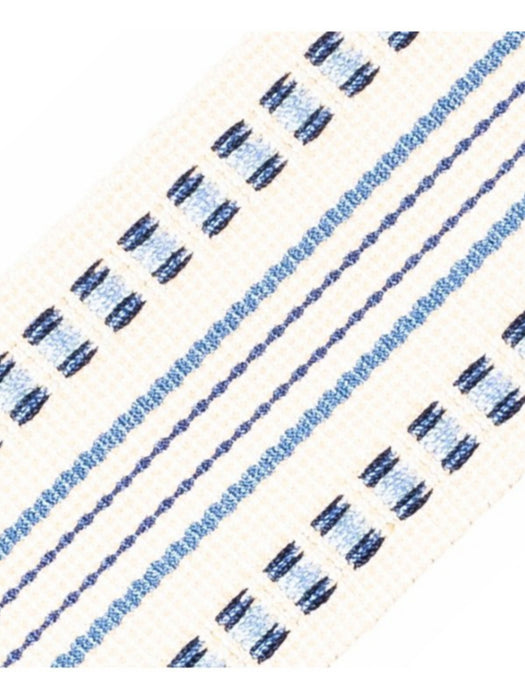 Scalamandre Milady Flat Tape Atlantic Trim Sample PL50460518