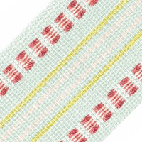 Scalamandre Milady Flat Tape Seafoam/Rose/Chartreuse Trim PL50460519