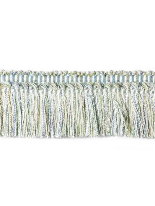 Scalamandre Milady Brush Fringe Aqua Trim Sample PL50480520