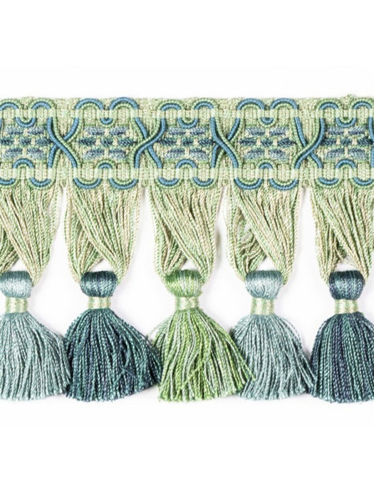 Scalamandre Milady Tassel Fringe Seaglass Trim Sample PL50440521