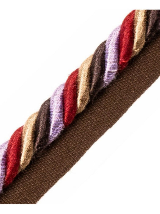 Scalamandre Milady Cord With Tape B Oak/Lilac Trim Sample PL50590524