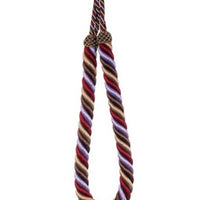 Scalamandre Milady Rope Tieback Oak/Lilac Trim PL50730524