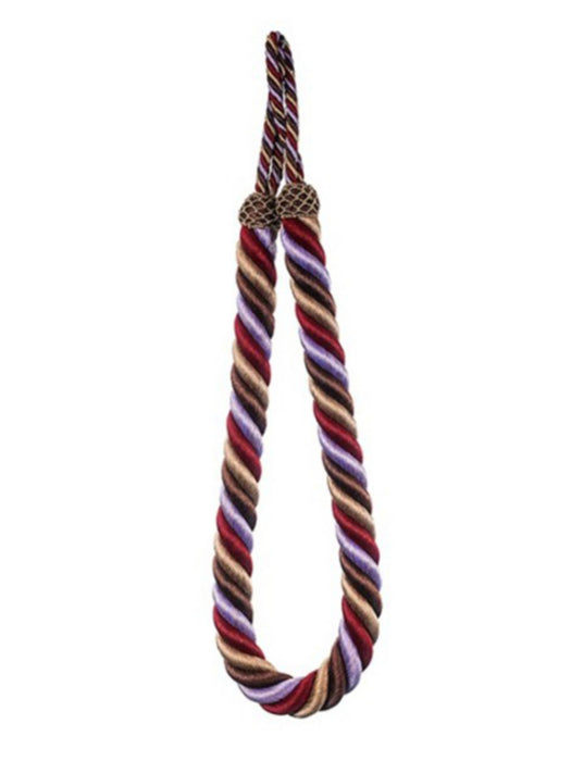 Scalamandre Milady Rope Tieback Oak/Lilac Trim PL50730524