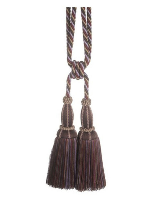 Scalamandre Milady Cut Fringe Tieback Oak/Lilac Trim PL50770524