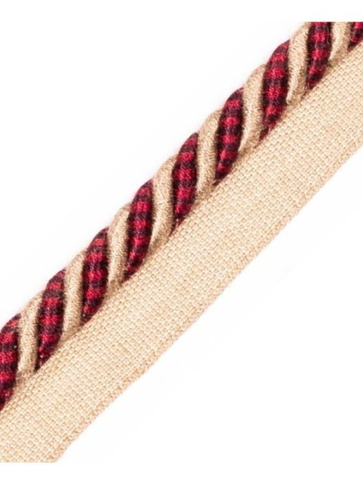 Scalamandre Bayadere Cord With Tape B Pivoine Trim Sample PL63640643