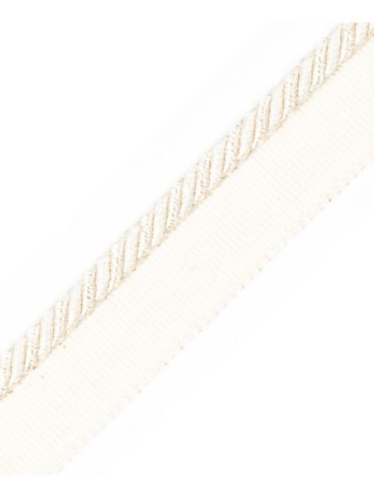 Scalamandre Ambiance Cord With Tape C Ecru Trim Sample PL60660651