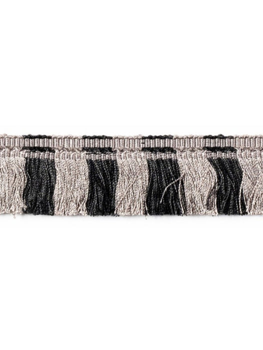 Scalamandre Bayadere Moss Fringe Caviar Trim Sample PL63480652