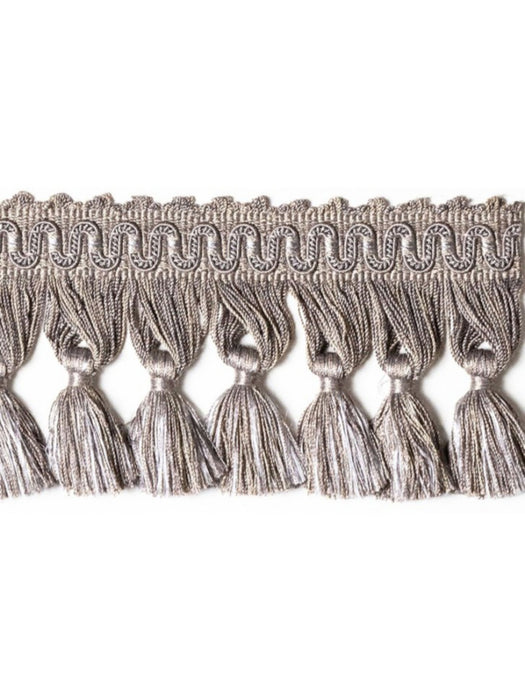 Scalamandre Ambiance Tassle Fringe Acier Trim Sample PL60440669