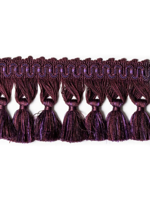 Scalamandre Ambiance Tassle Fringe Prune Trim PL60440685