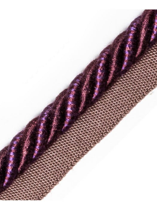 Scalamandre Ambiance Cord With Tape A Prune Trim Sample PL60590685