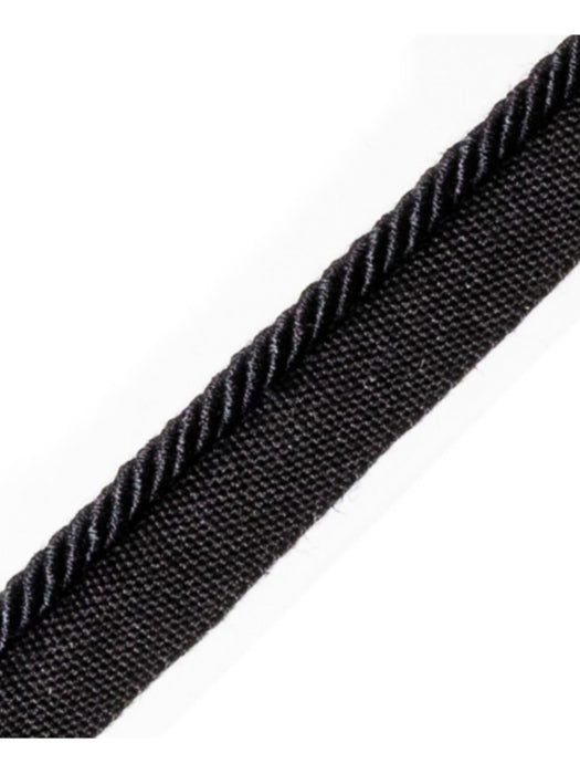 Scalamandre Ambiance Cord With Tape C Noir Trim Sample PL60660686