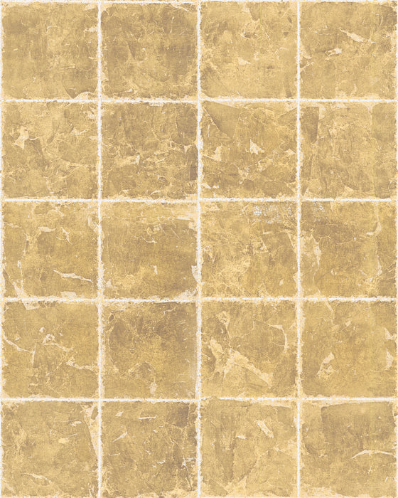 Perennials Chock-a-block Gold Dust Wallpaper PM106-827