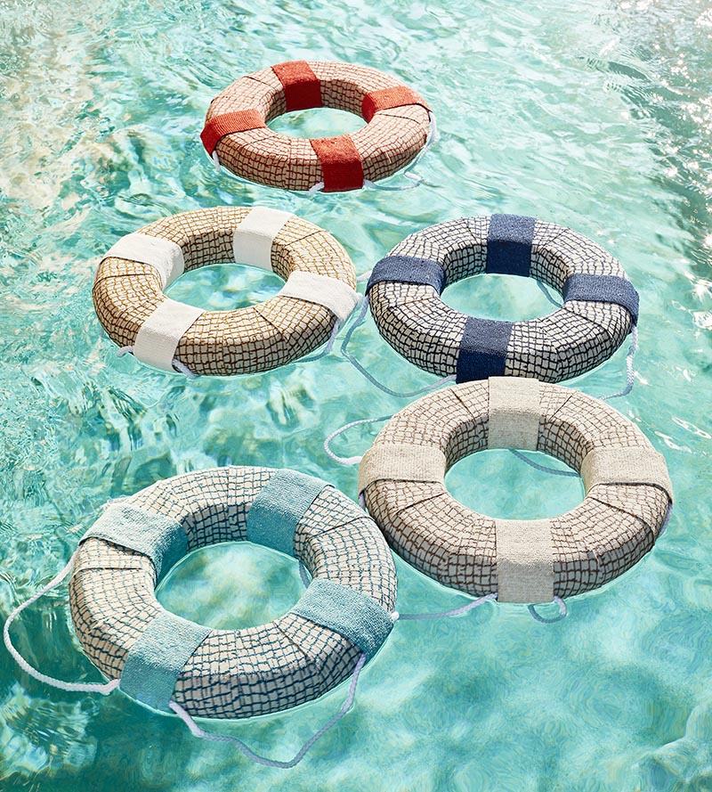 Old World Weavers Troya Beach Navy Fabric Sample POTROY0004