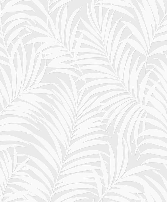 NextWall Tossed Palm Off-white Wallpaper Sample PP10200